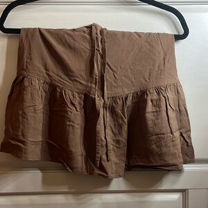 BRANDY MELVILLE BROWN TIE SKIRT